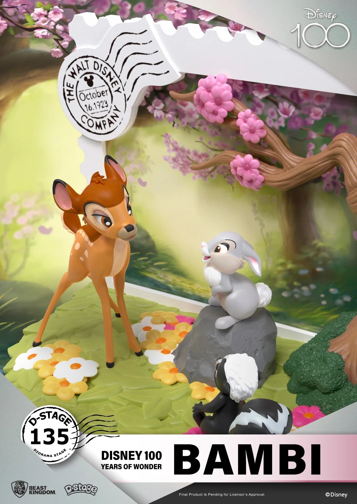 Beast Kingdom Collectible Disney 100 Years of Wonder Bambi Statue Figurine