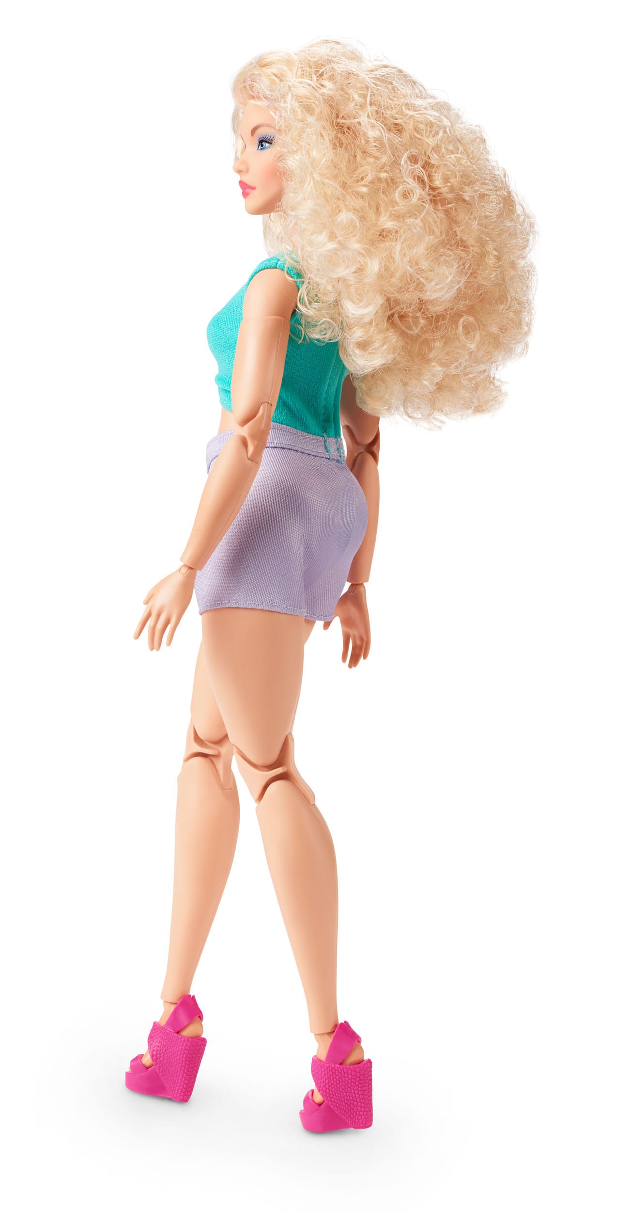 Barbie Signature Curvy Doll with Stunning Curly Blonde Hair and Trendy Looks