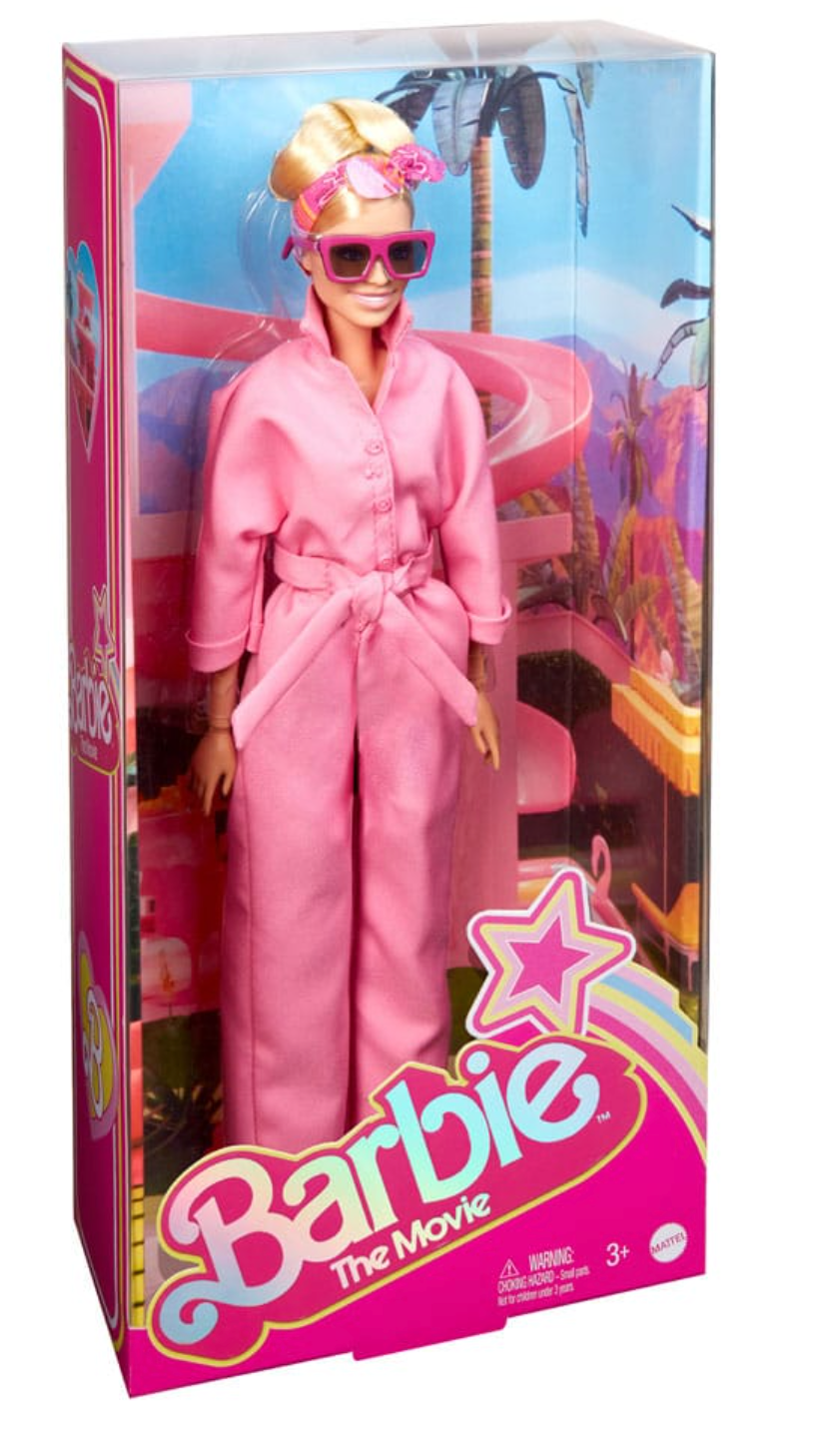 Collectible Barbie The Movie Pink Power Jumpsuit Margot Robbie-Inspired Barbie Doll Toy