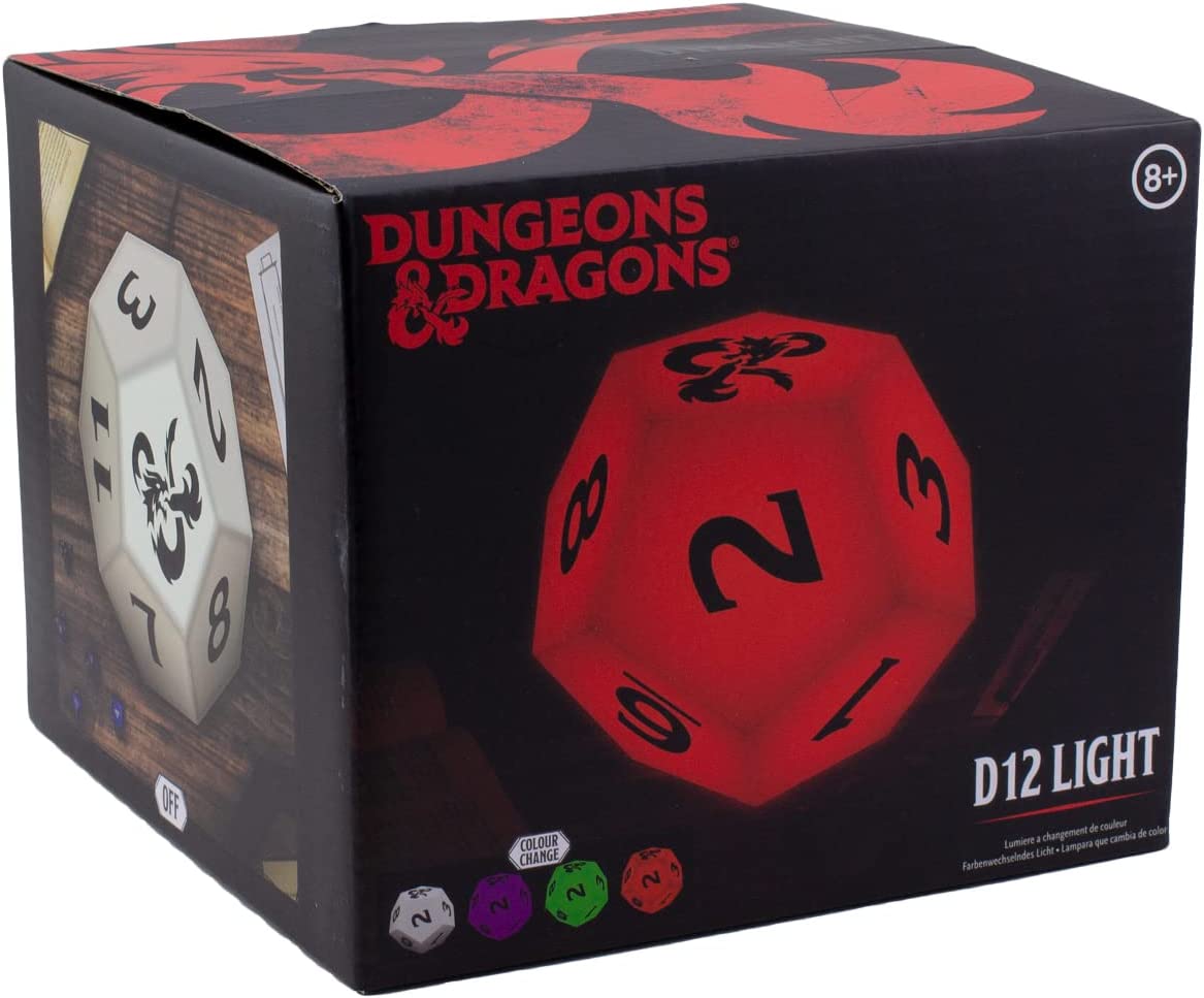 Dungeons and Dragons Decorative D12-Shaped Color-Changing Light