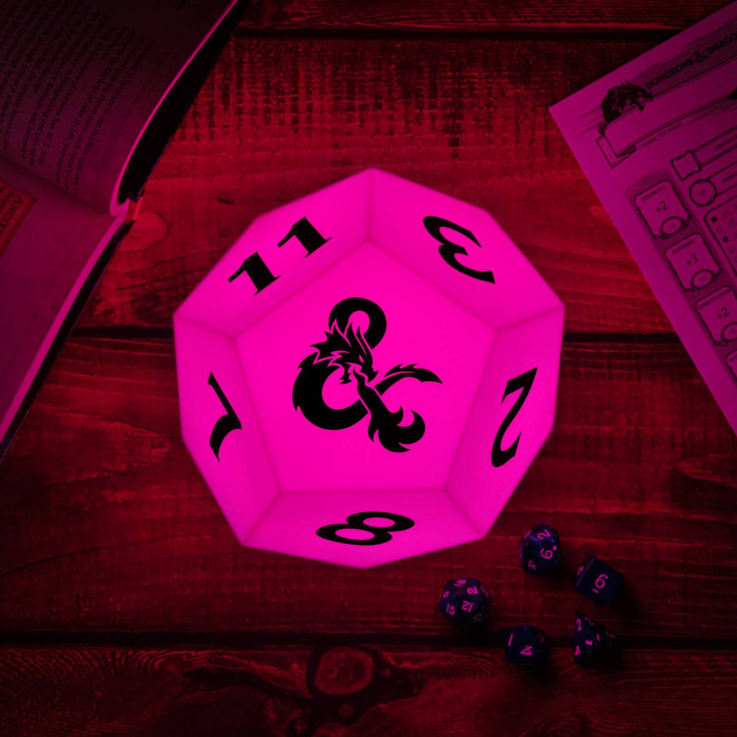 Dungeons and Dragons Decorative D12-Shaped Color-Changing Light