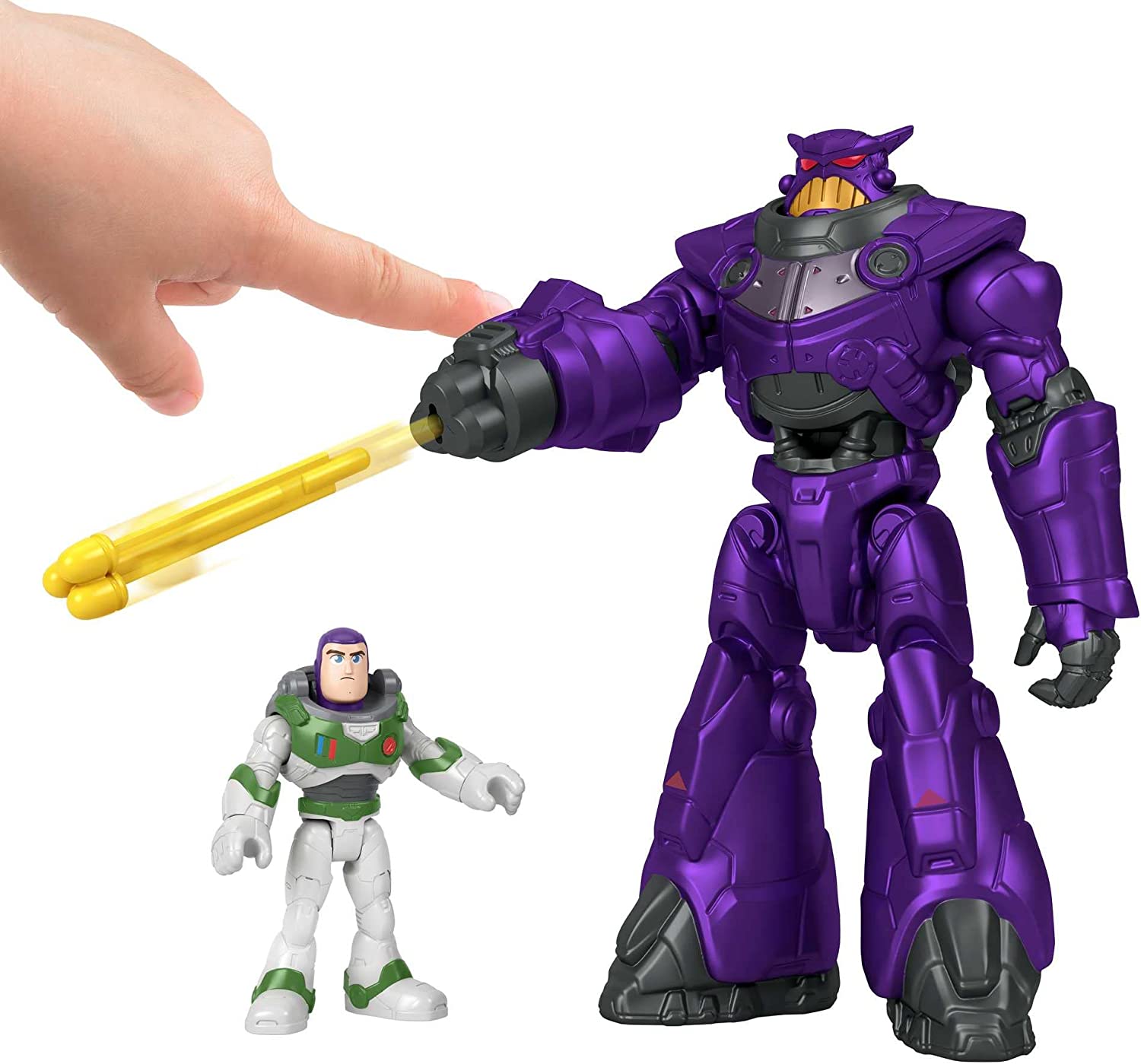 Disney Pixar Lightyear Imaginext Action Figure Set - Battle Blast Zurg vs. Buzz Lightyear (Space Ranger Alpha)