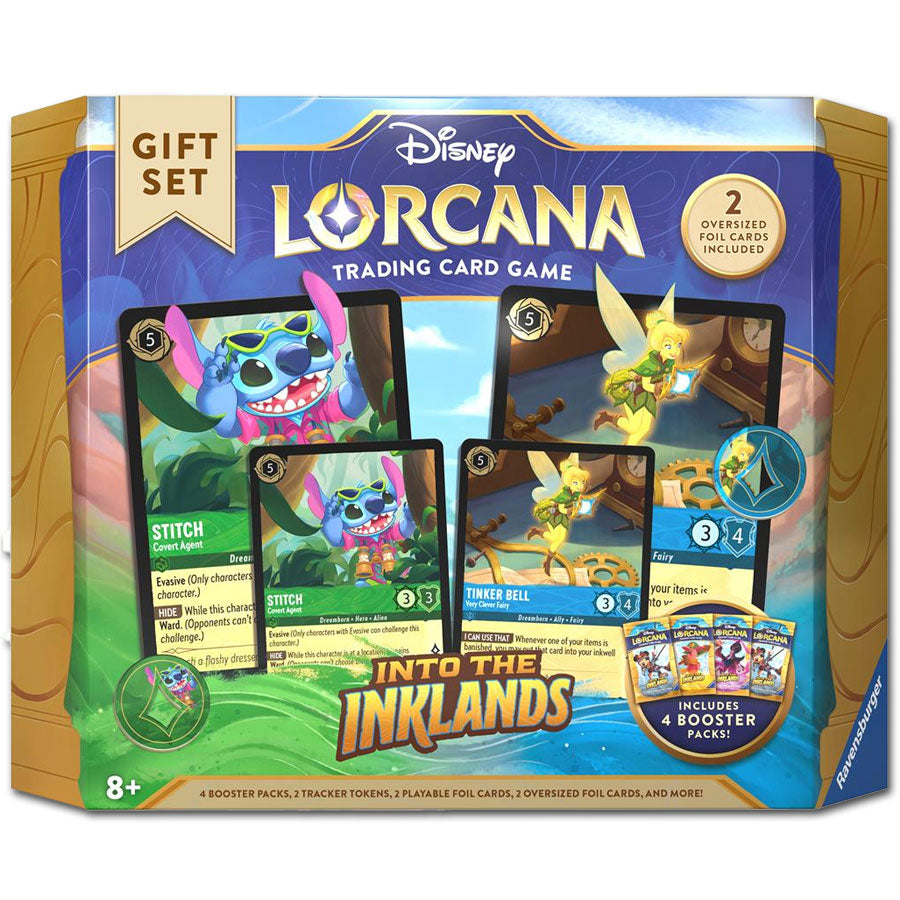 Disney Lorcana Into The Inklands Trading Card Game Gift Set with Foil Cards