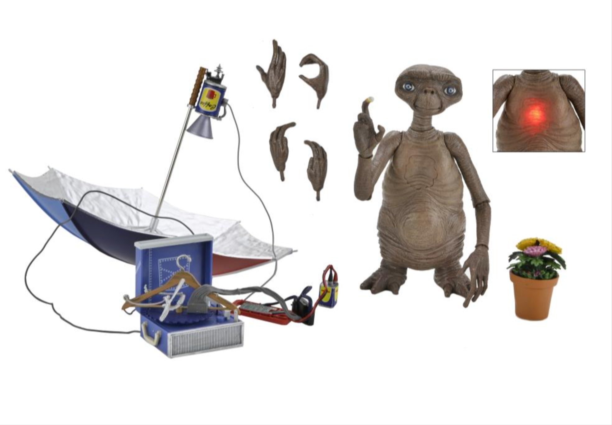 40th Anniversary E.T. The Extra-Terrestrial Deluxe LED Light-Up Action Figure