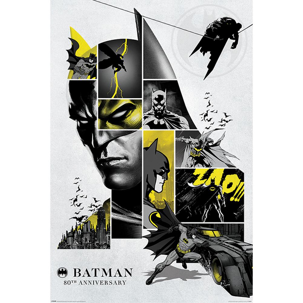 80th Anniversary Collectible Batman Comic Rolled Maxi Poster