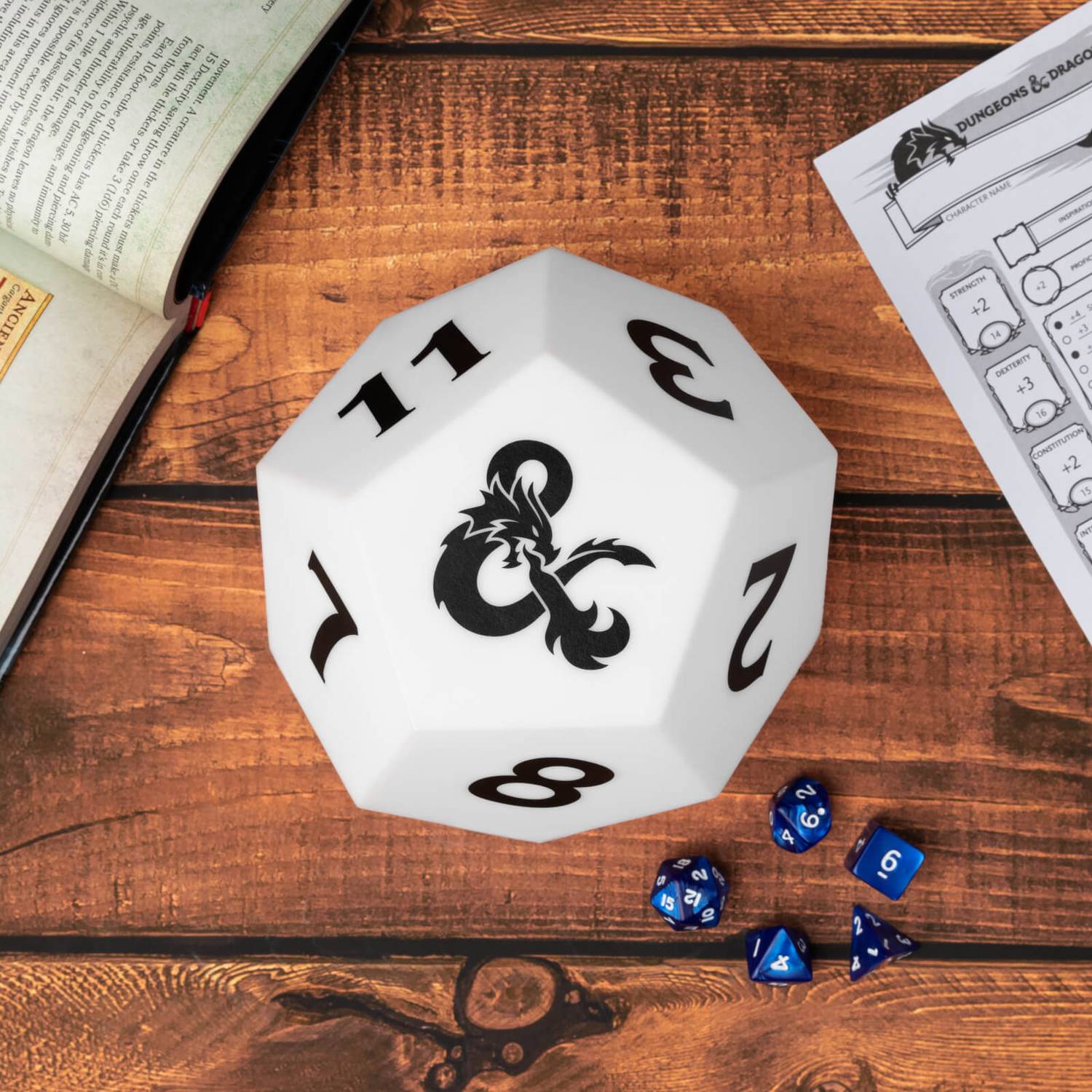 Dungeons and Dragons Decorative D12-Shaped Color-Changing Light