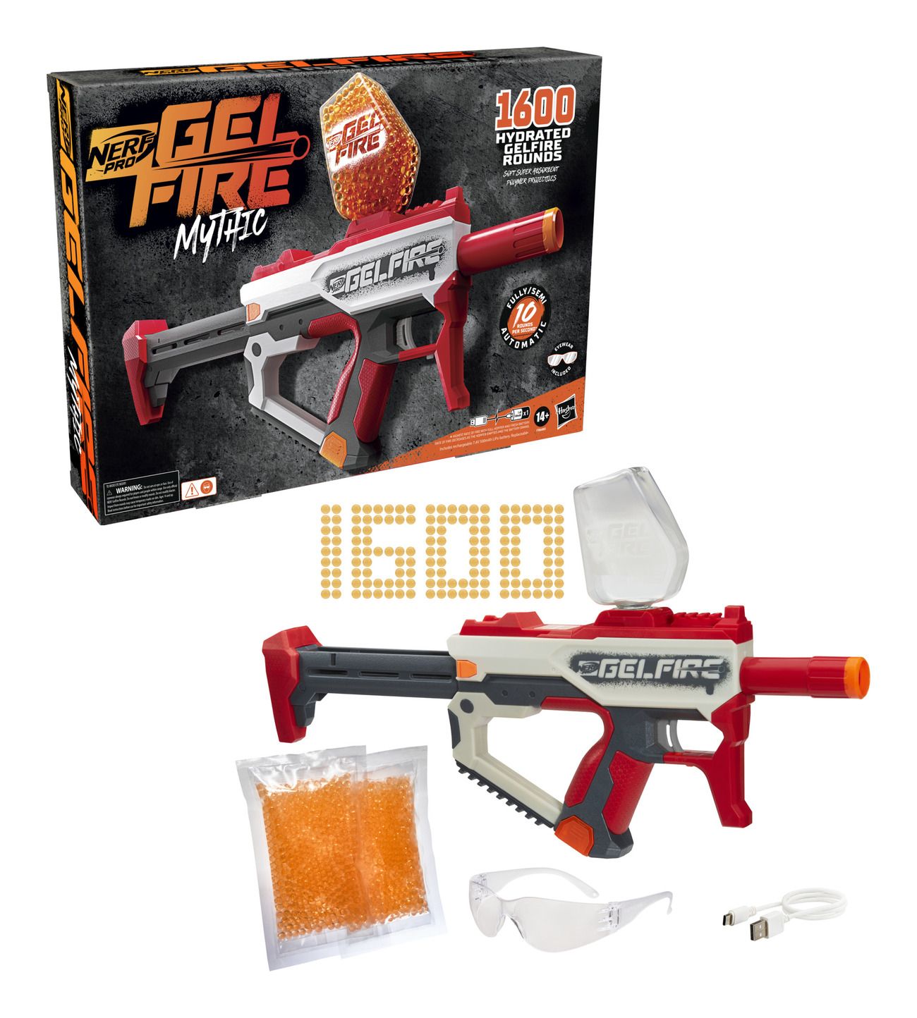 Nerf Pro Gelfire Mythic Fully Automatic High - Capacity Blaster