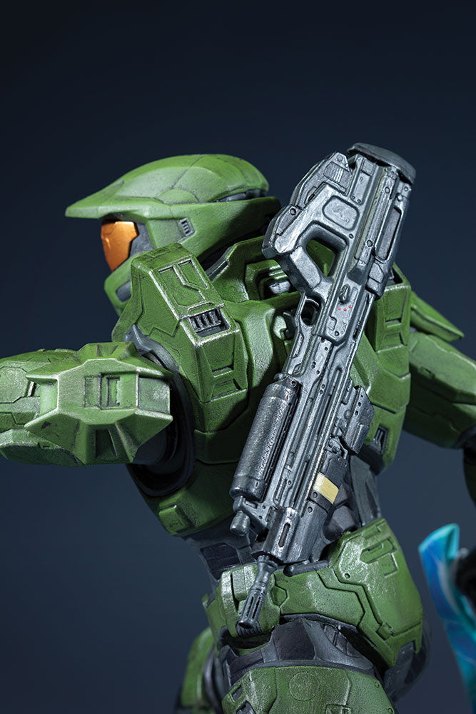 10-Inch Halo Infinite Master Chief Statue with Grappleshot and Energy Sword