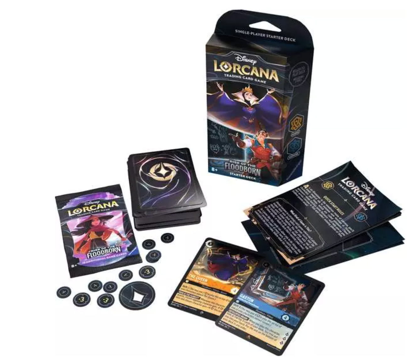 Disney Lorcana Starter Deck: The Queen and Gaston - Ideal for Newcomers