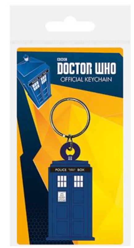 Doctor Who Tardis PVC Keychain - Soft, Durable & Colorful
