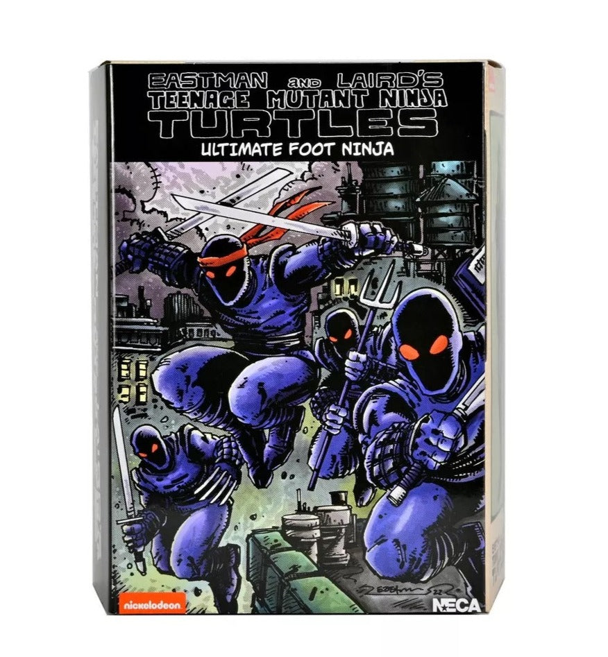 NECA Premium Collectible 7-Inch Action Figure of Foot Ninja from Mirage Comics' Teenage Mutant Ninja Turtles Series