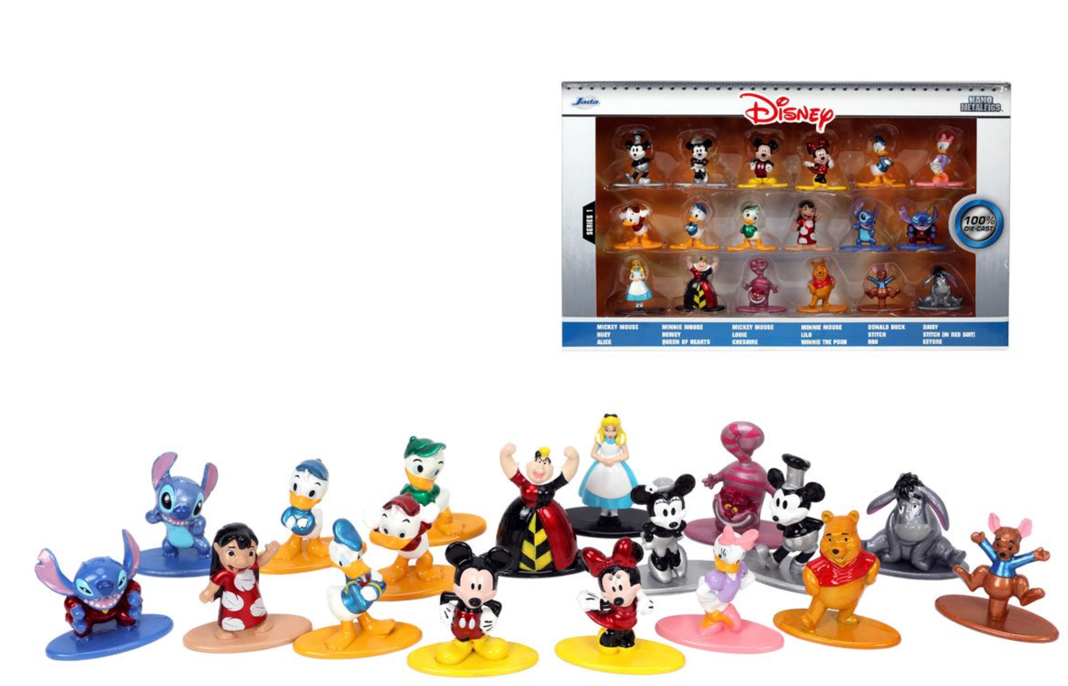 18-Piece Disney Nano Die-Cast Metal Mini-Figures Collection