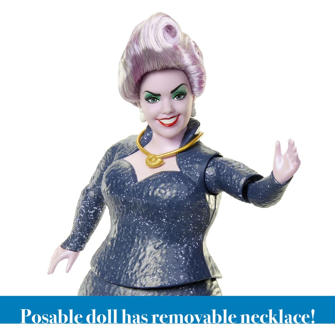 Disney The Little Mermaid Poseable Ursula Fashion Doll with Sparkle Details