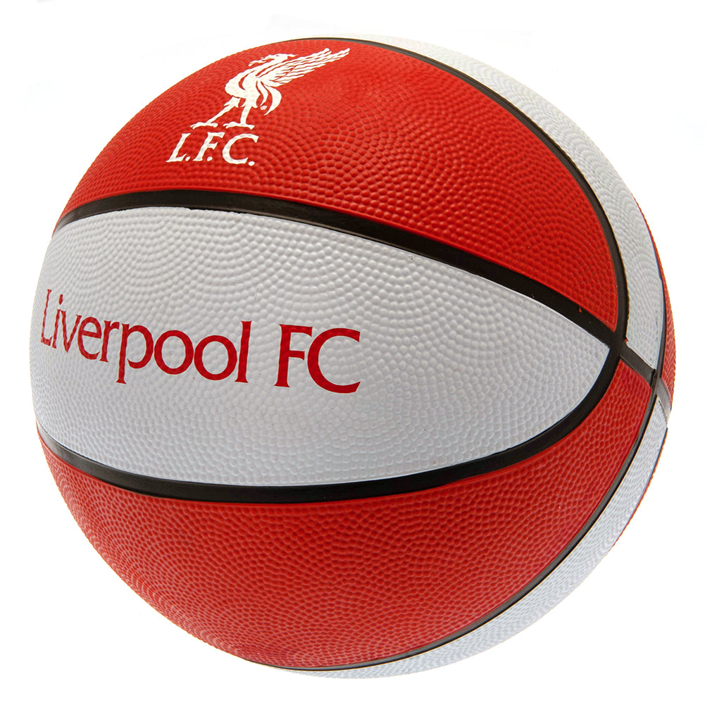 Liverpool Football Club Official Red and White Textured Rubber Basketball
