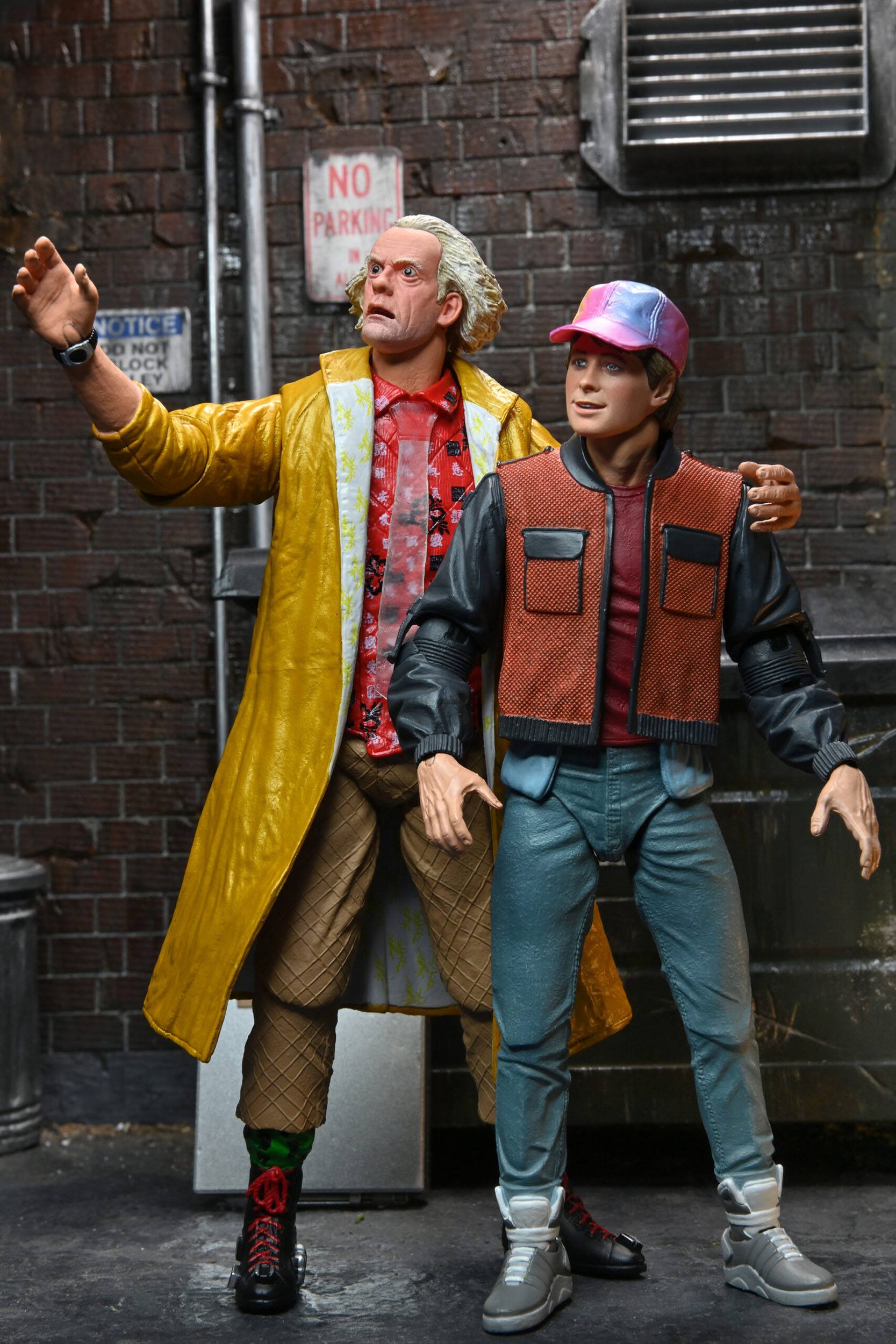 NECA Ultimate 2015 Doc Brown Action Figure from Back to the Future Part 2