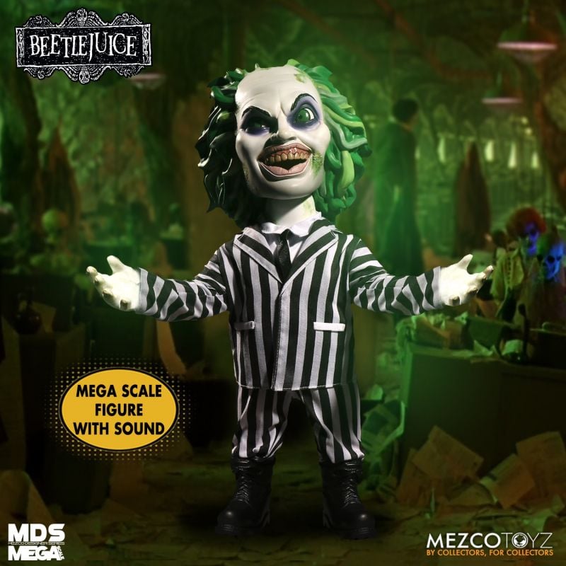 Mezco Designer Series 15-Inch Mega Scale Talking Collectible Figure of Beetlejuice