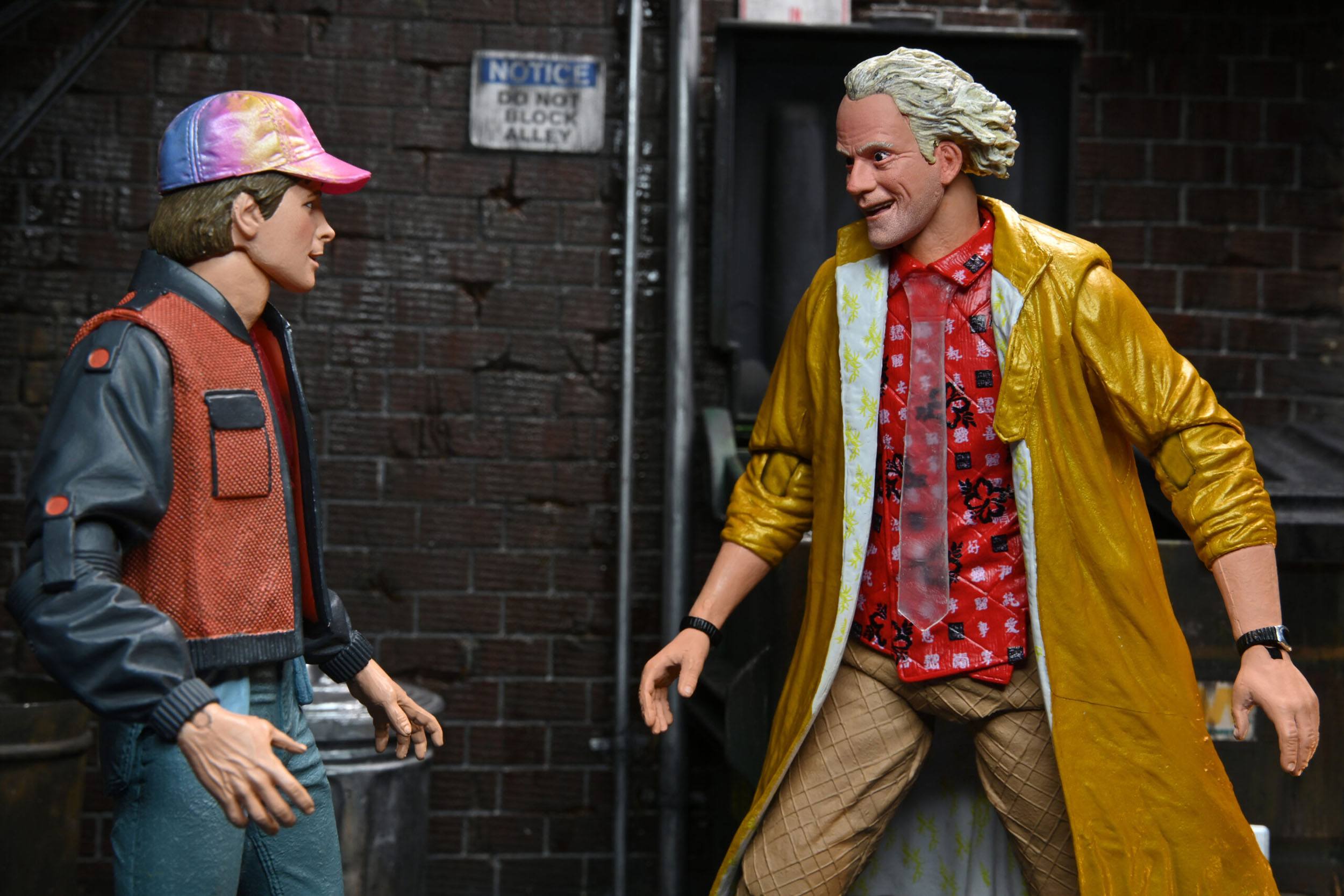 NECA Ultimate 2015 Doc Brown Action Figure from Back to the Future Part 2