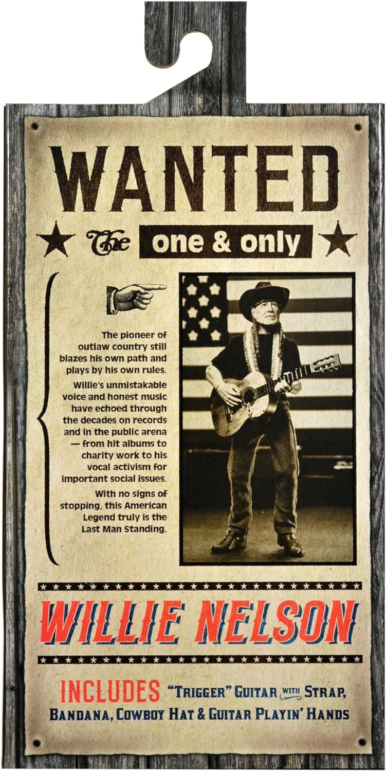NECA 8 - Inch Clothed Willie Nelson Licensed Action Figure