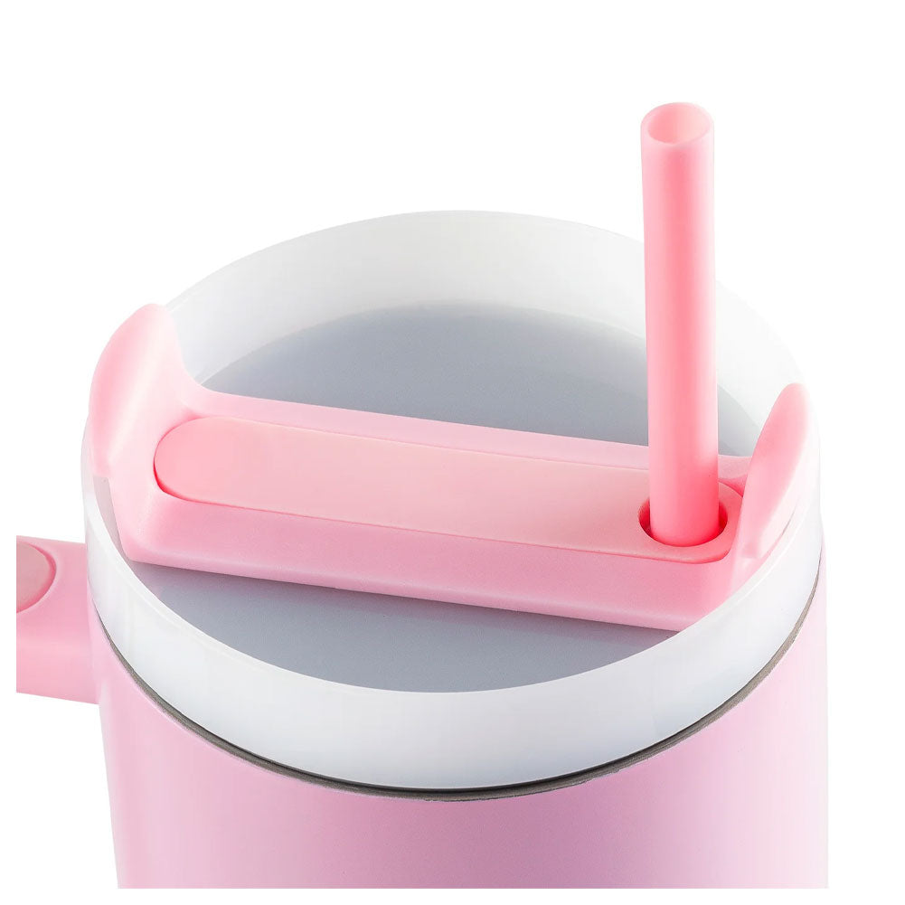 40oz Pastel Pink Lilo & Stitch Angel Thermal Tumbler