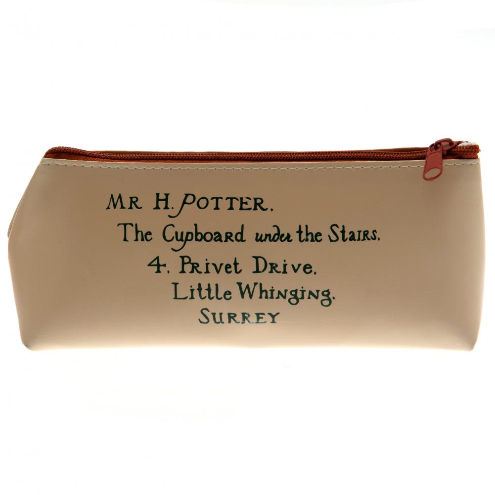 Harry Potter Themed Triangular Zipped Pencil Case Inspired by Hogwarts Letter