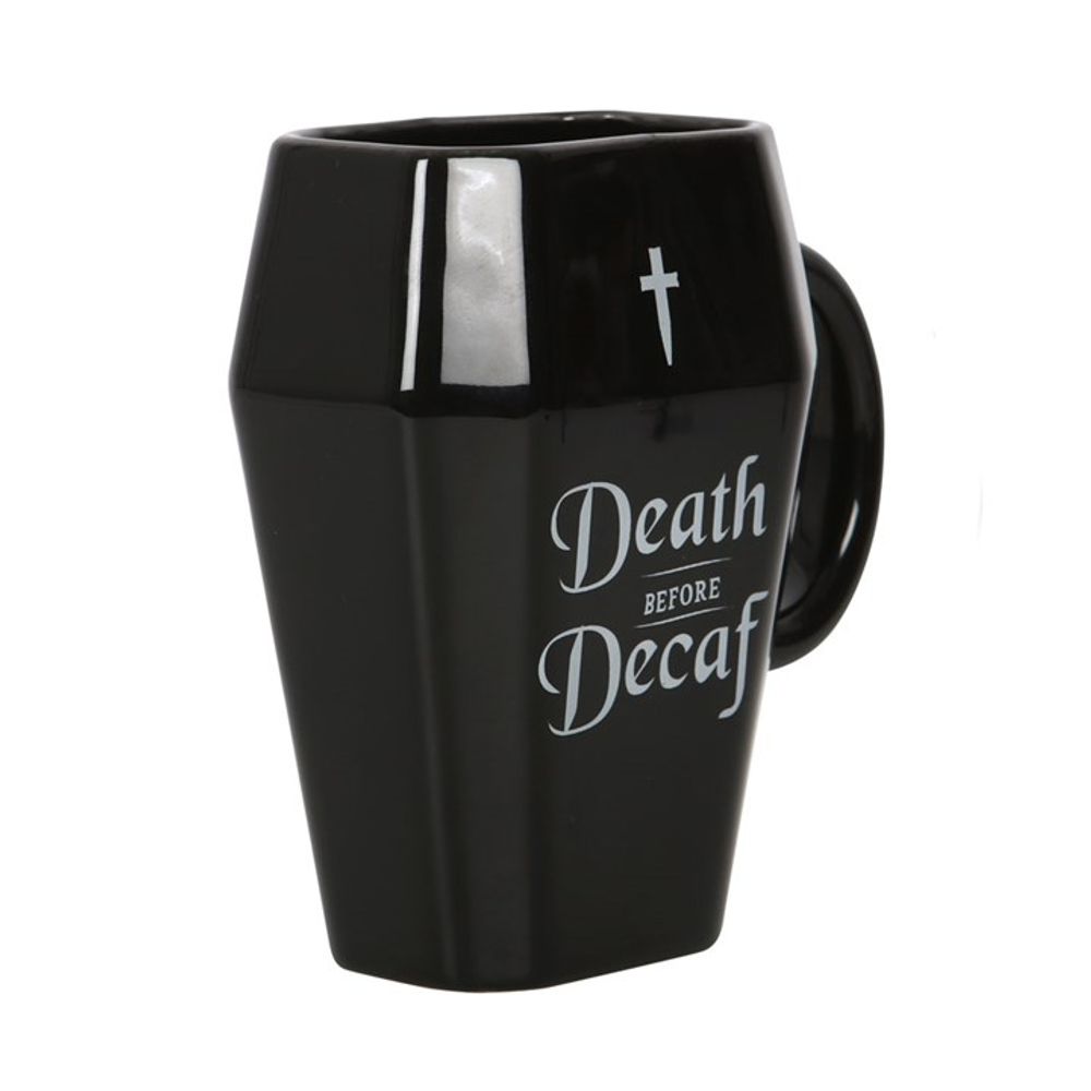 310ml Microwave-Safe Coffin-Shaped Death Before Decaf Mug