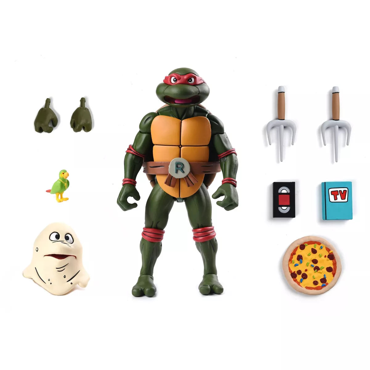 NECA 7 - inch Ultimate Action Figure of Cartoon Raphael from Teenage Mutant Ninja Turtles (VHS)