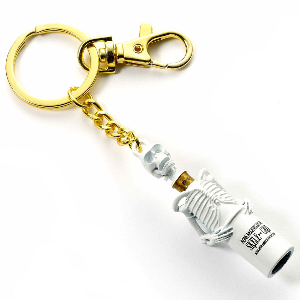 3D Gold Metal Harry Potter Skele - Gro Keyring with Chain
