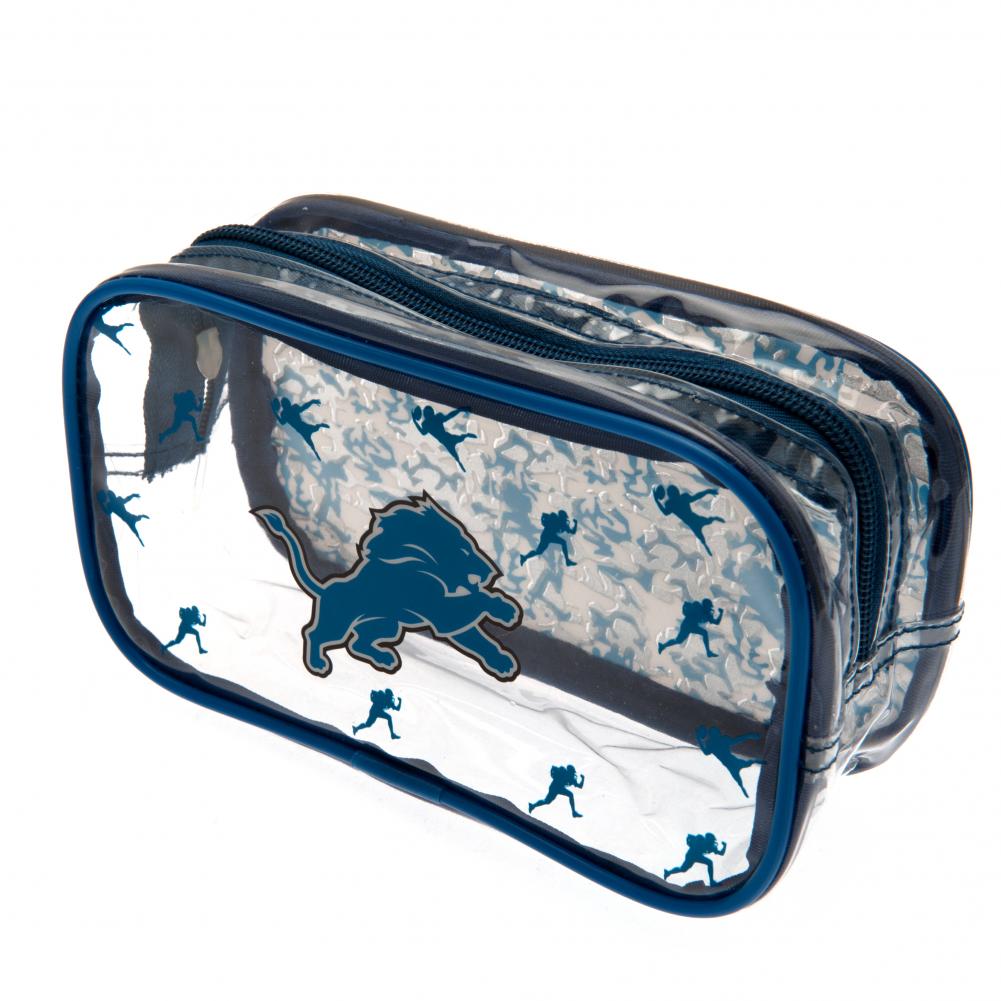 Detroit Lions PVC Zipped Pencil Case with Club Crest and Camo Design