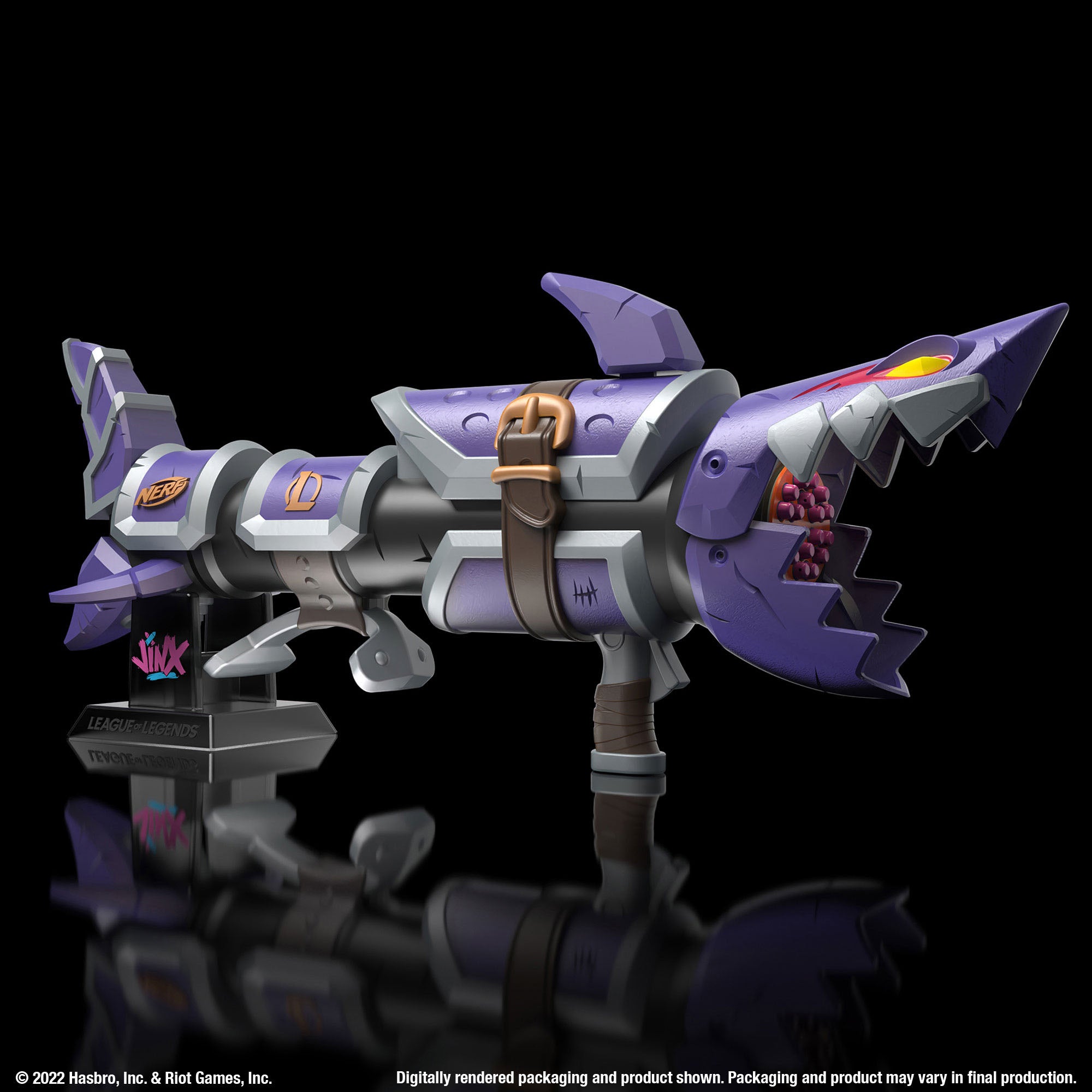 Nerf LMTD Limited Edition League of Legends Inspired Jinx Fishbones Dart Blaster