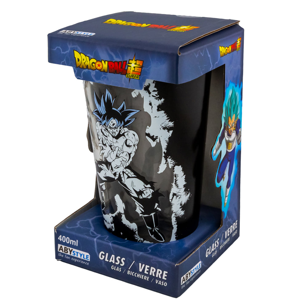 Premium Large Dragon Ball Super Glass with Goku and Vegeta Images