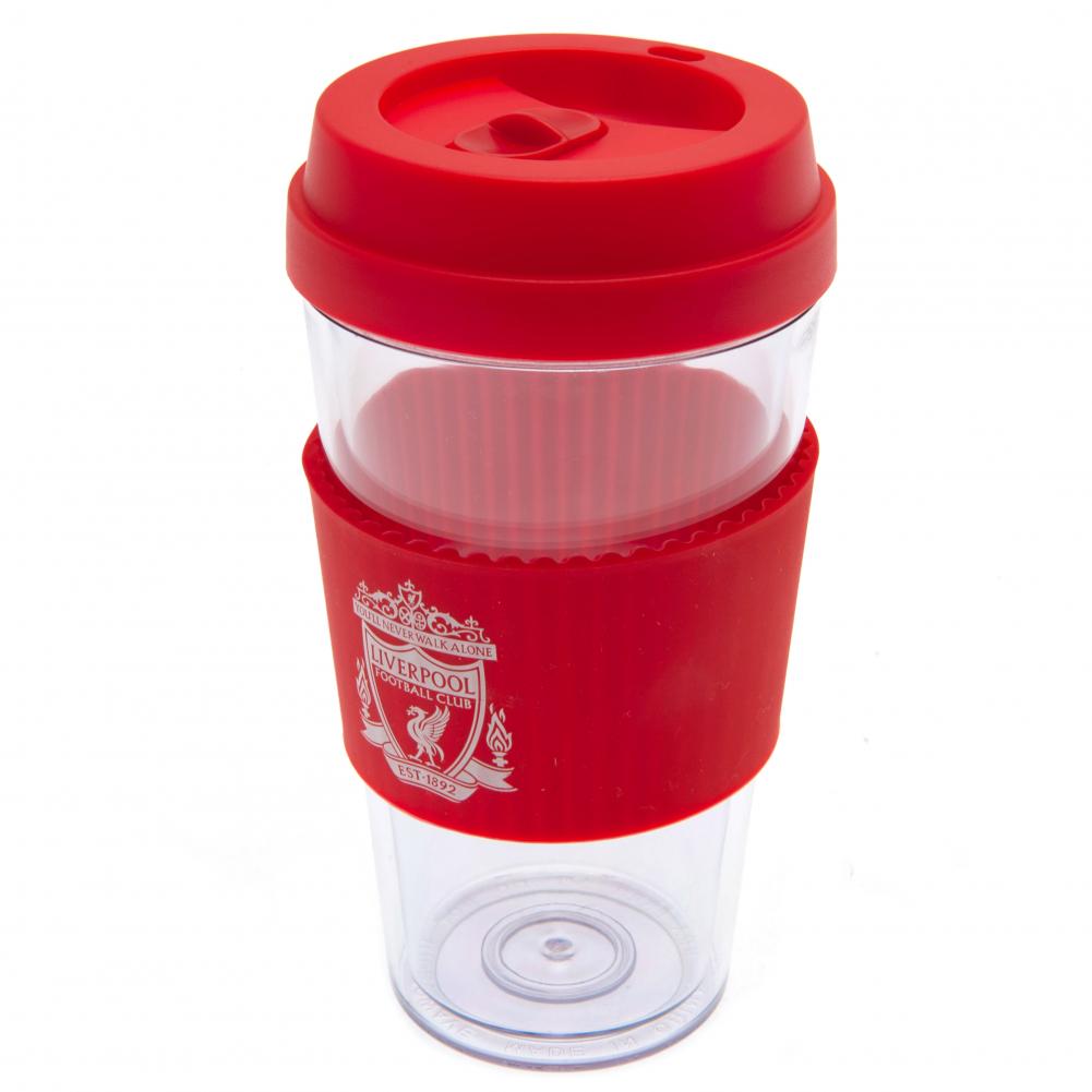 Silicone - Grip Travel Mug with Liverpool FC Crest