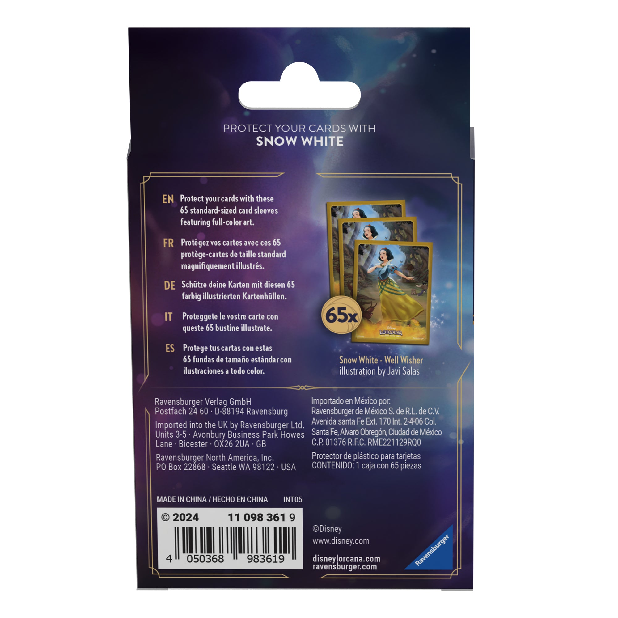 Disney Lorcana Trading Card Game Collectible Ursula's Return Matte-Finish Card Sleeves Featuring Snow White