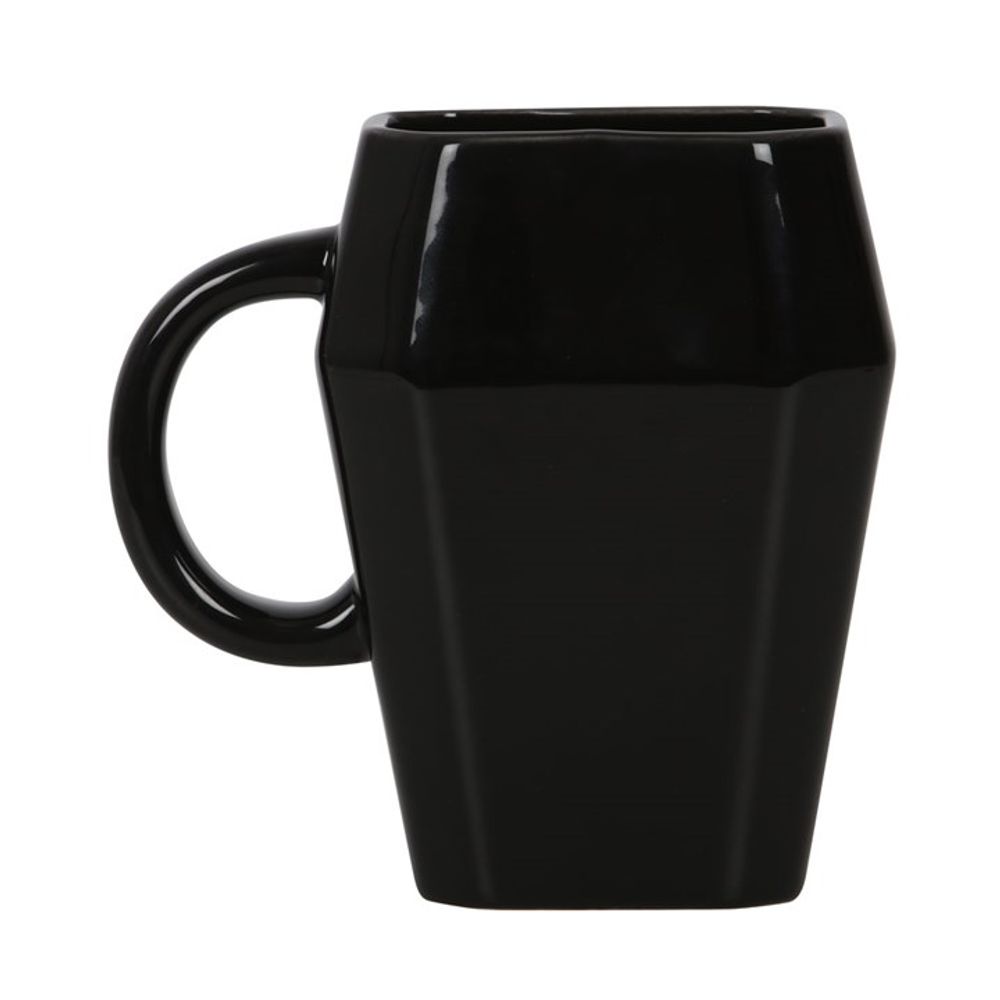 310ml Microwave-Safe Coffin-Shaped Death Before Decaf Mug