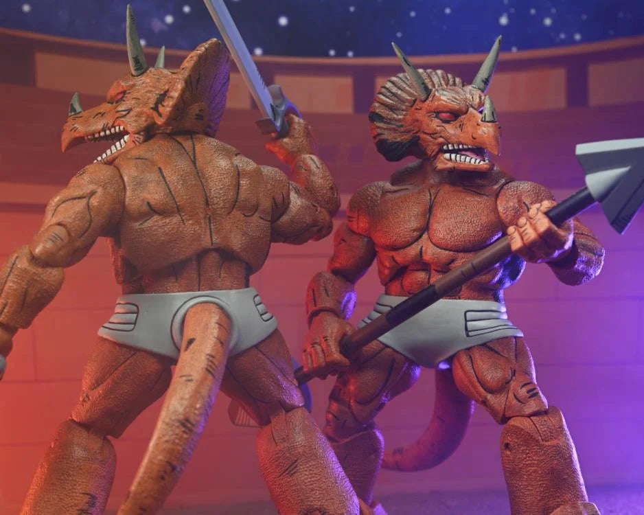 NECA 7-Inch Scale Collectible Action Figure of Triceraton Gladiator from Teenage Mutant Ninja Turtles (Mirage Comics)