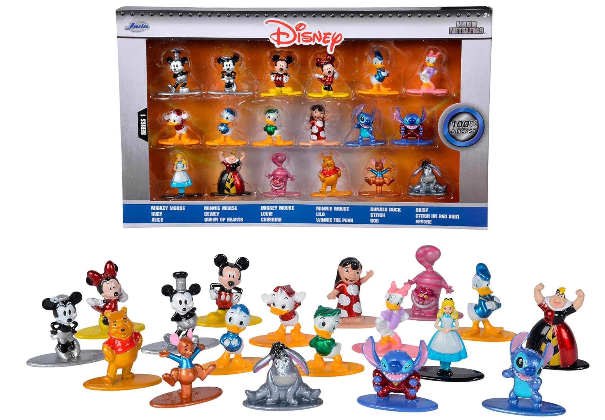 18-Piece Disney Nano Die-Cast Metal Mini-Figures Collection