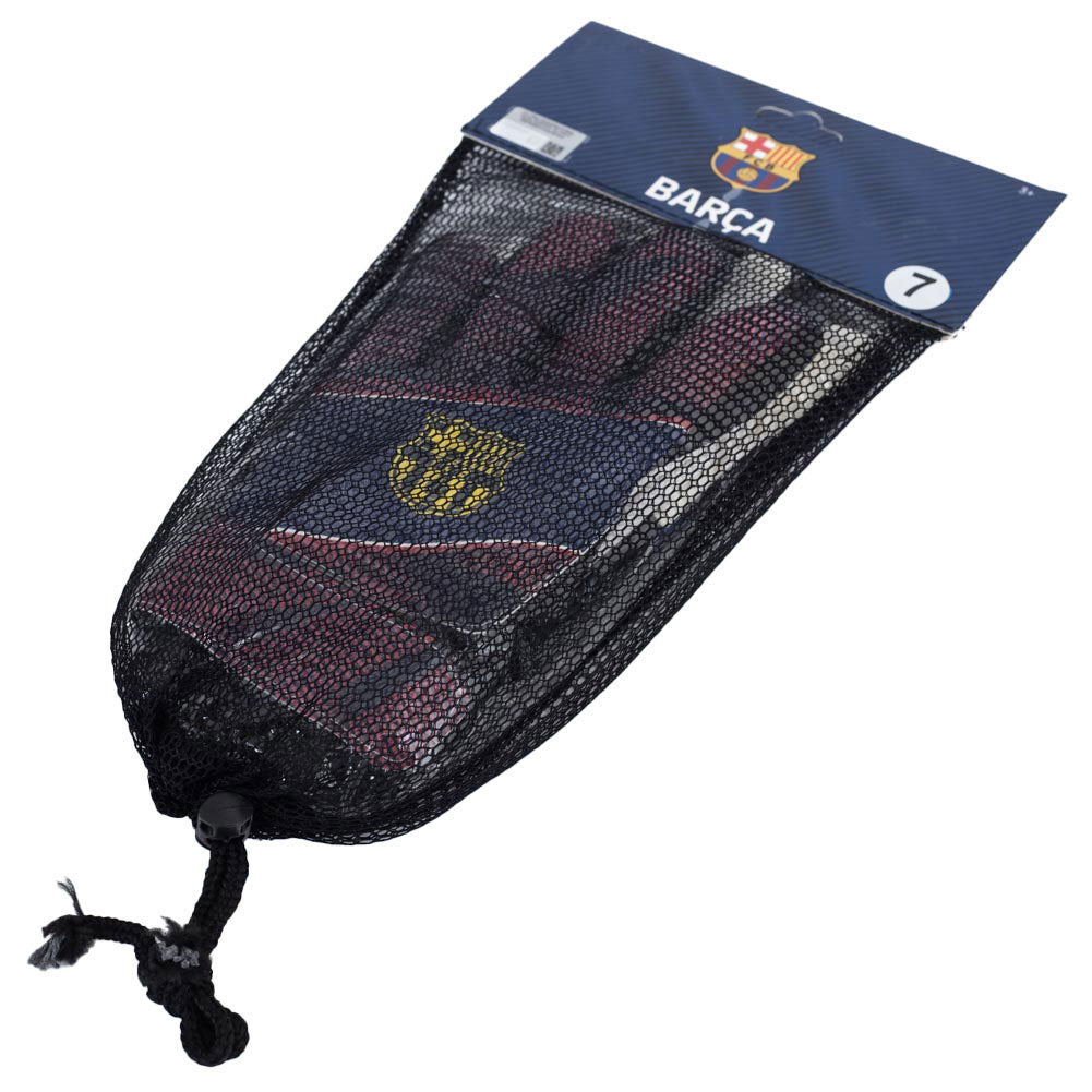Youth FC Barcelona Fuse Goalkeeper Gloves with Yellow Crest