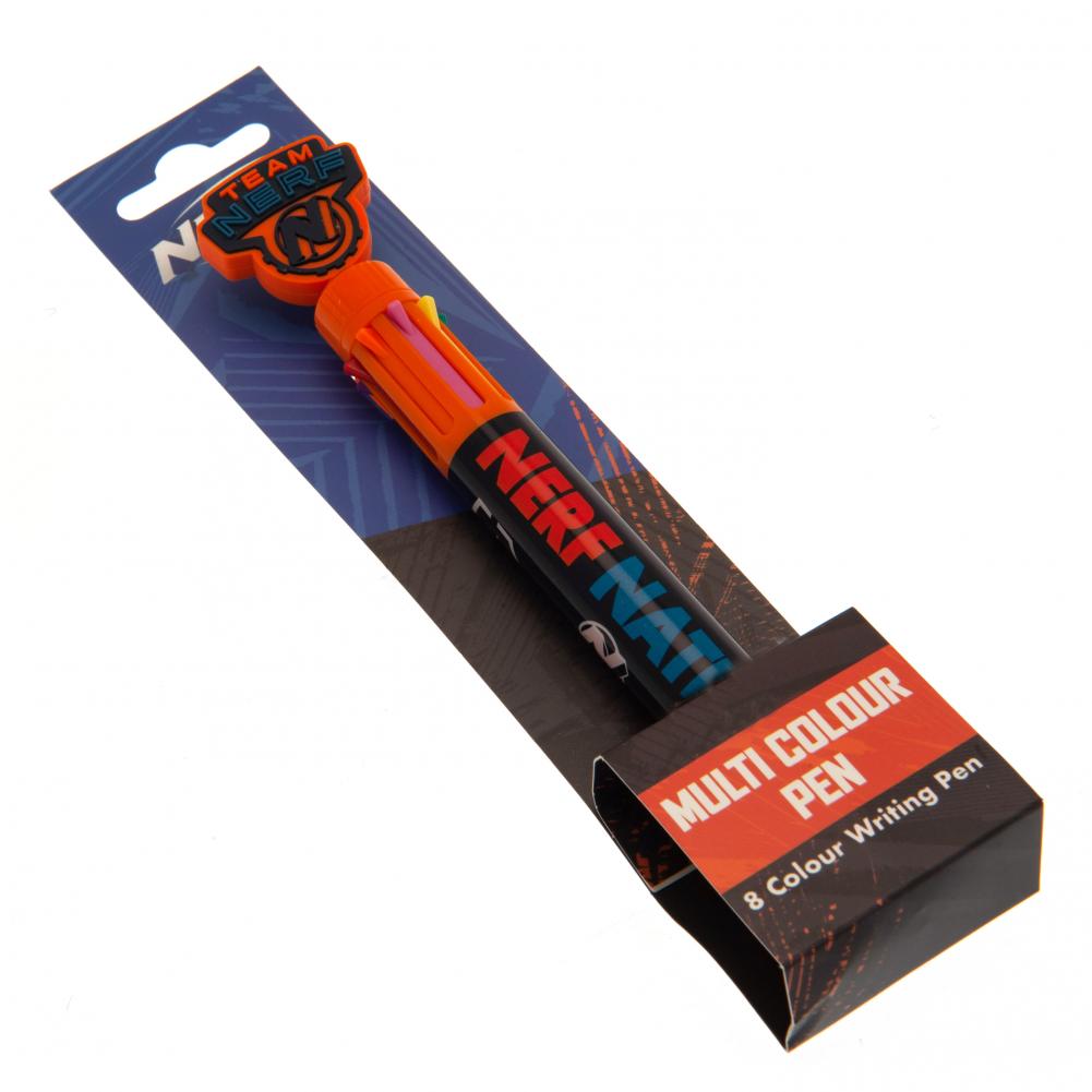 Nerf 8-Color Multi - Coloured Pen with Rubber Topper