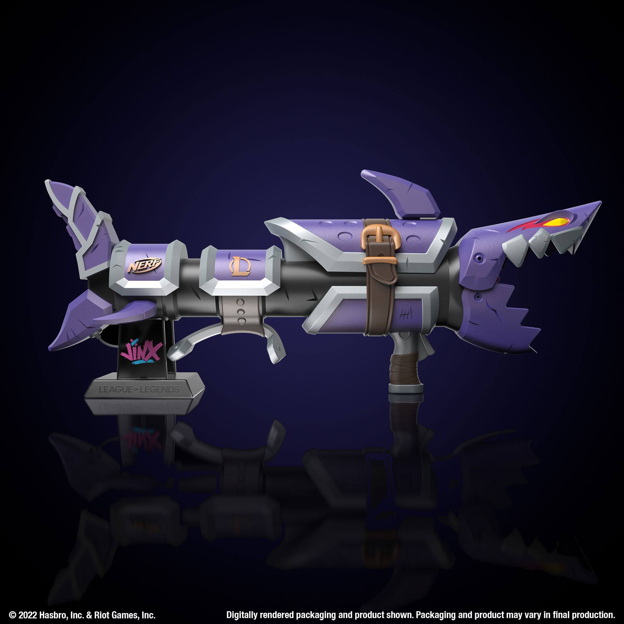 Nerf LMTD Limited Edition League of Legends Inspired Jinx Fishbones Dart Blaster