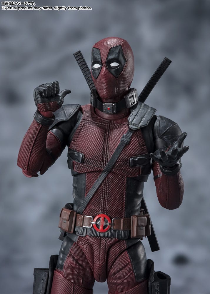 S.H.Figuarts Collectible Deadpool 2 Action Figure with Ash - Covered Appearance