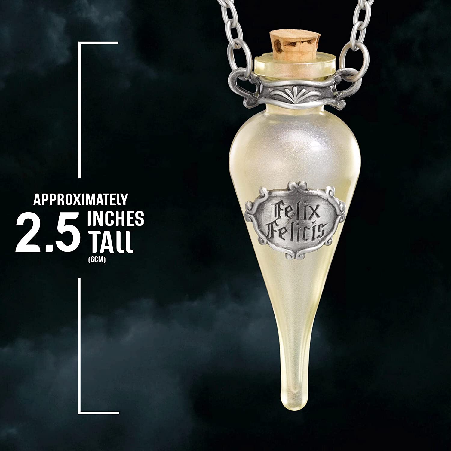 Harry Potter Inspired Felix Felicis Glass Pendant Necklace with Collector Display Case