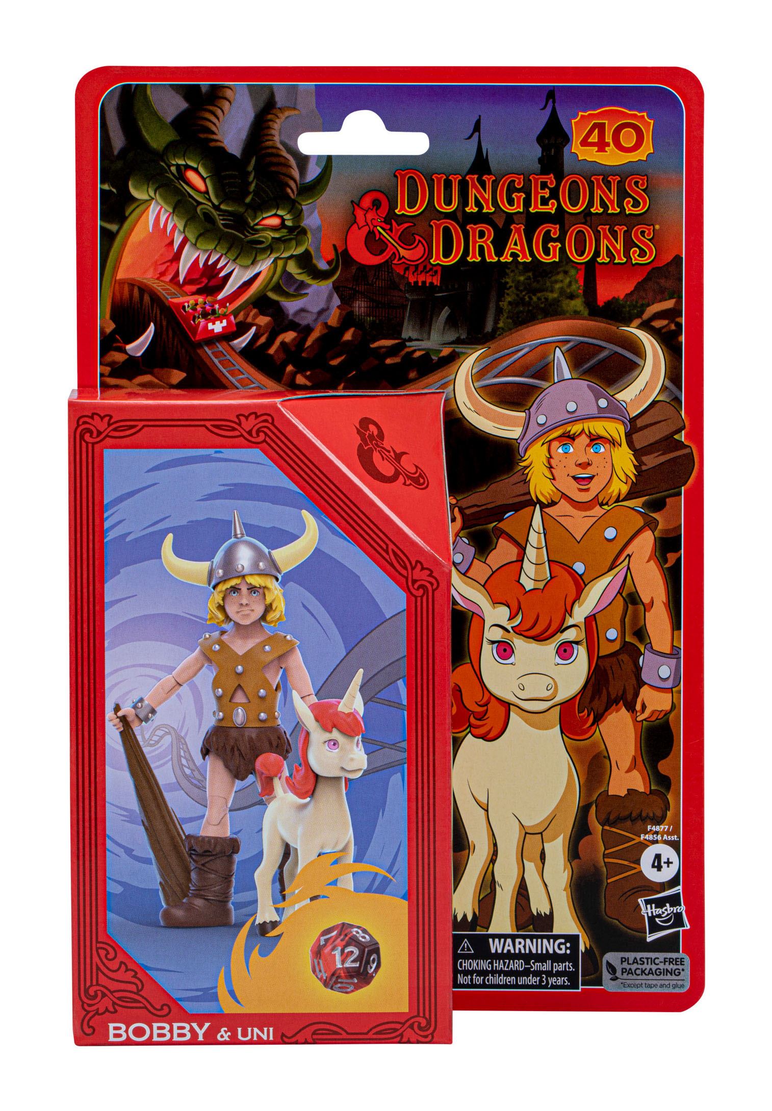 Dungeons & Dragons Cartoon Classics Collectible Bobby & Uni Action Figures Set