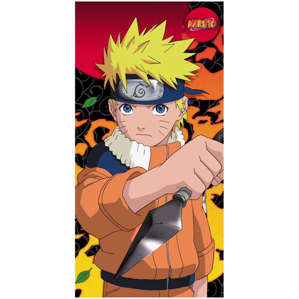 Naruto: Shippuden Themed Velour Cotton Beach Towel for Relaxing at the Seaside