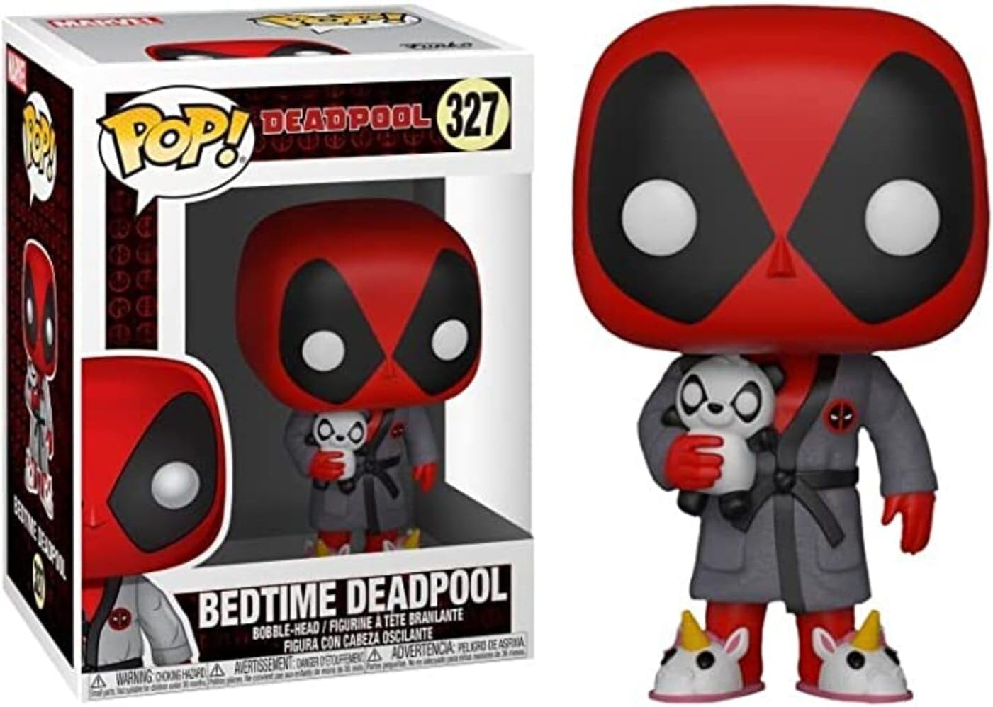 Marvel Deadpool Bedtime Themed Funko Pop! Vinyl Collectible Figure with Deadpool in Robe Design
