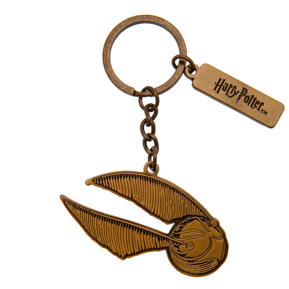 Collectible Harry Potter Themed Golden Snitch Metal Charm Keyring