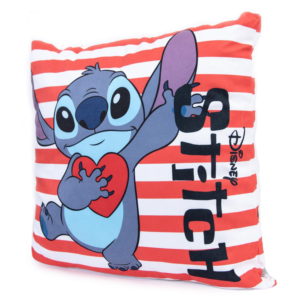 Lilo & Stitch Character Themed Striped Decorative Cushion
