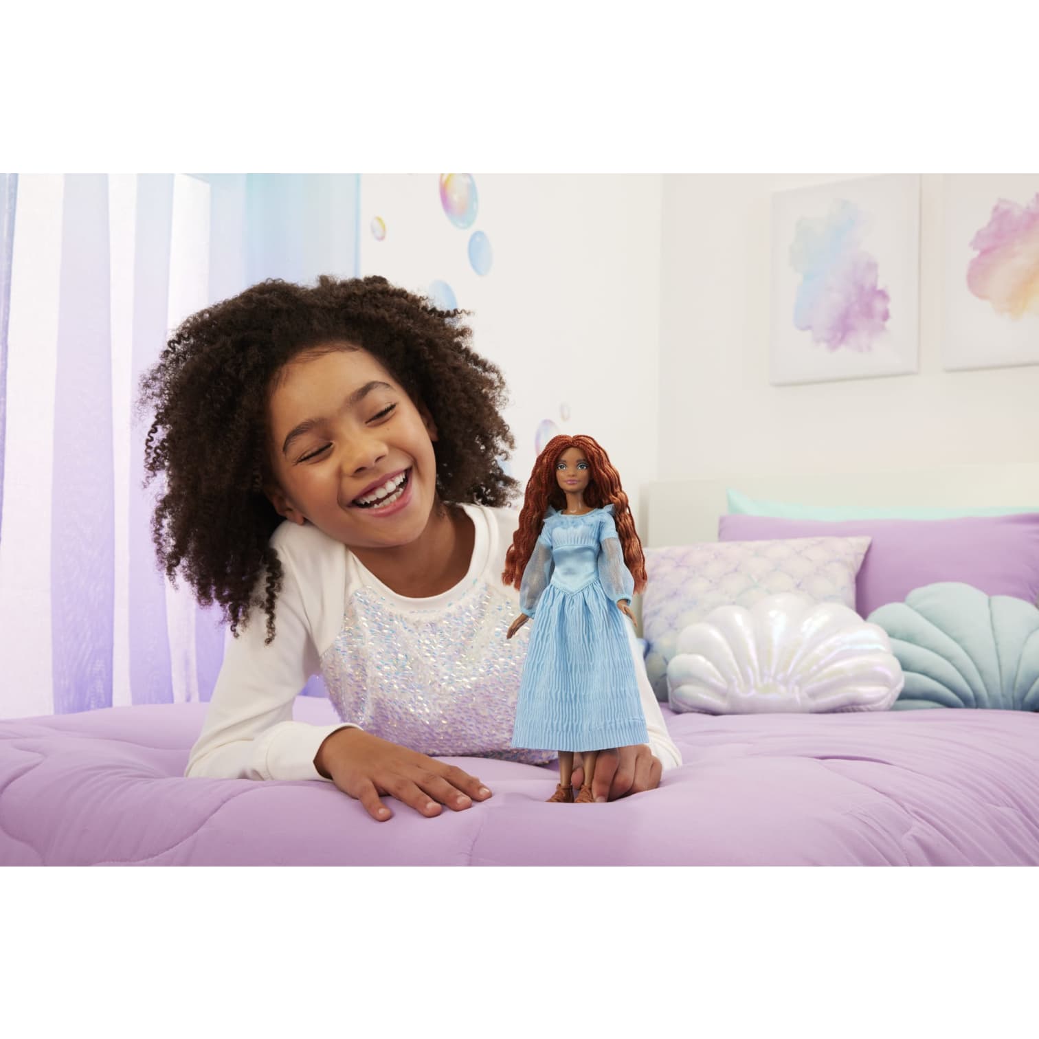 Disney The Little Mermaid Ariel On Land Fashion Doll - Poseable Collectible Toy for Kids