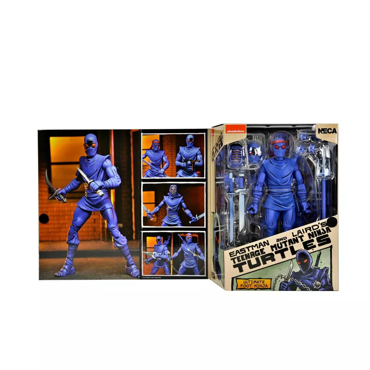 NECA Premium Collectible 7-Inch Action Figure of Foot Ninja from Mirage Comics' Teenage Mutant Ninja Turtles Series