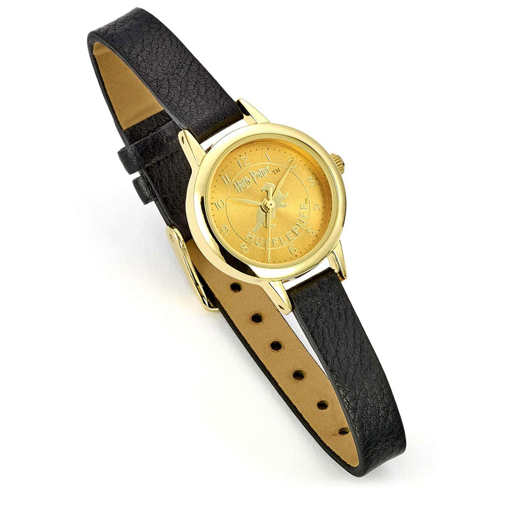 Stylish Ladies Hufflepuff Harry Potter Gold - Plated Colour Dial Watch