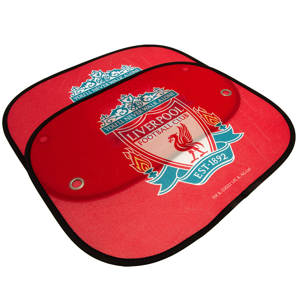 Liverpool Football Club Red Mesh Car Window Sunshades for Vehicle Protection