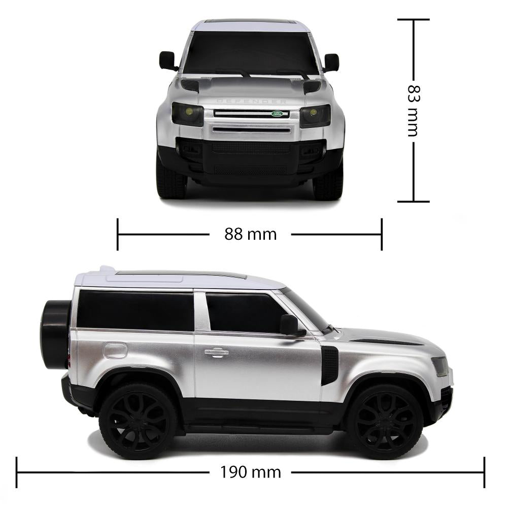 1:24 Scale Remote - Controlled Radio - Operated Land Rover Defender Toy Car